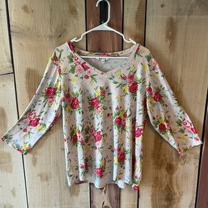 Pioneer woman floral blouse size Large